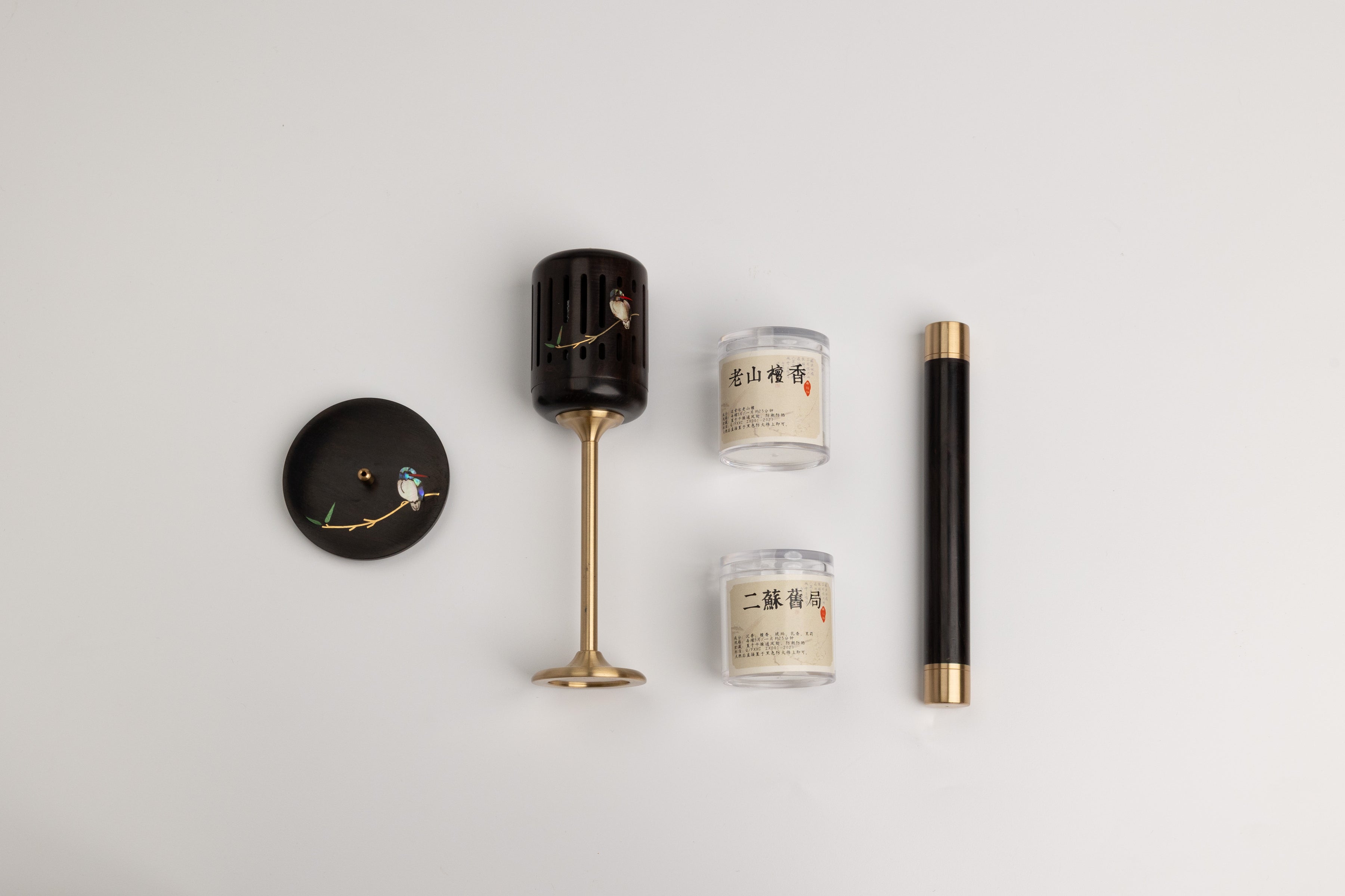 Agarwood Coil & Stick Incense Holder Gift Set