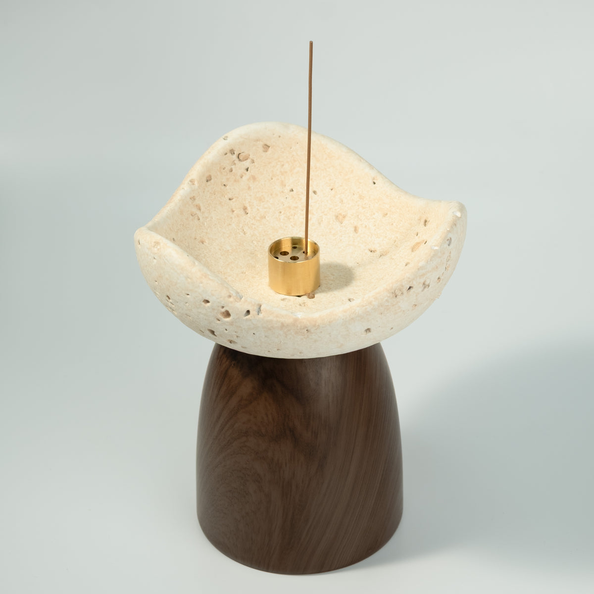 Cement Pedestal Incense Holder – image 2