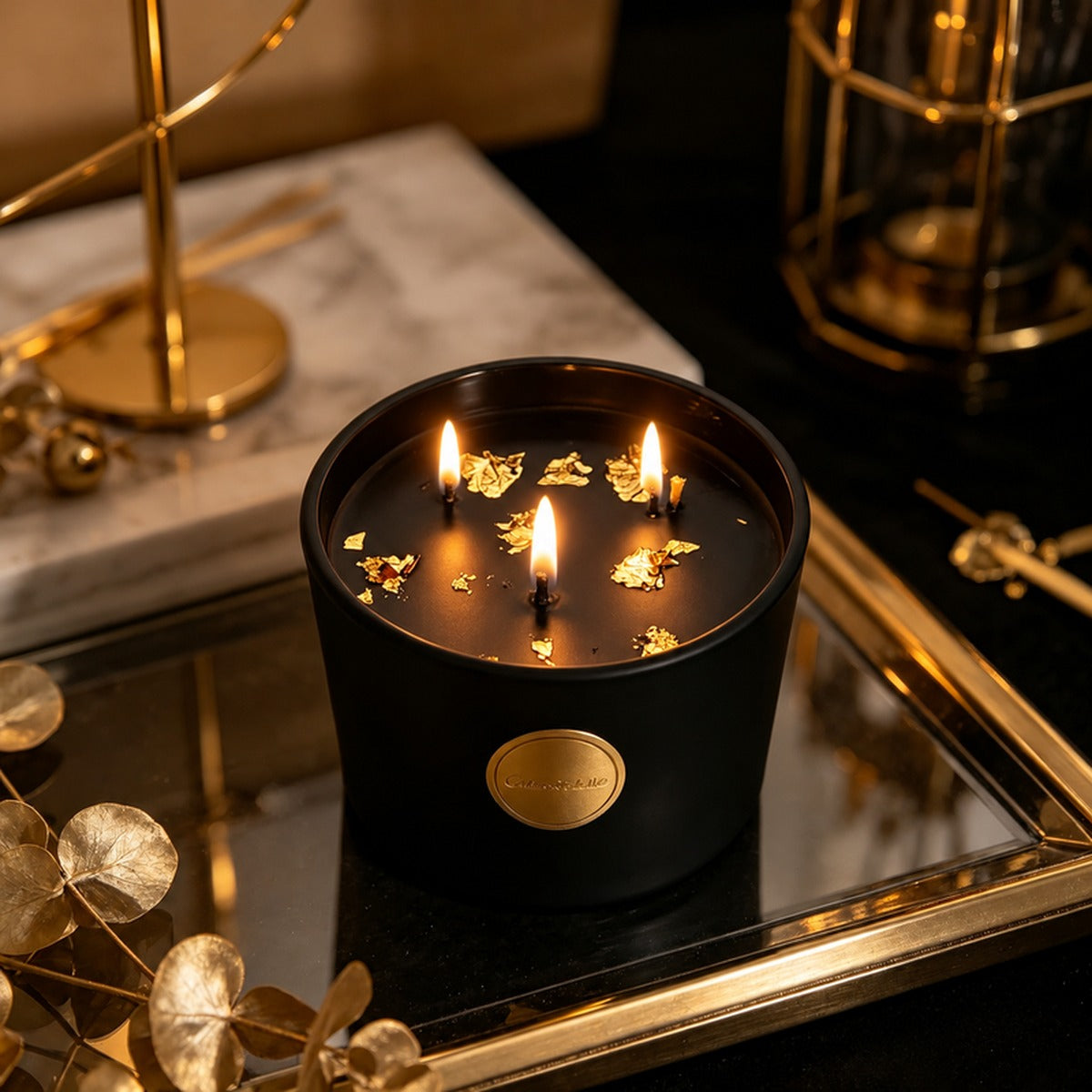 JINGHUA Black Gold Candle